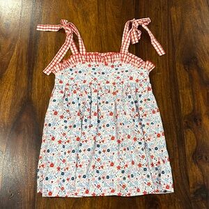 Sage & Lilly 2T Red, White, Blue, and Pink Flower Dress